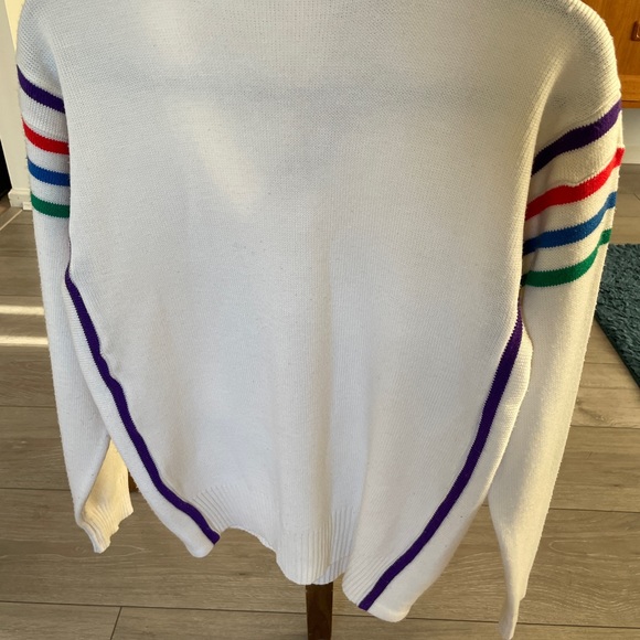 Very cool vintage Ocean Pacific V neck ski sweater - Picture 4 of 7